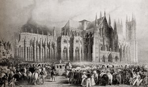 De kroningsprocessie van Willem IV en koningin Adelaide op 8 september 1831 door English School
